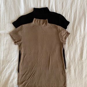 2x Zara Basic Turtlenecks